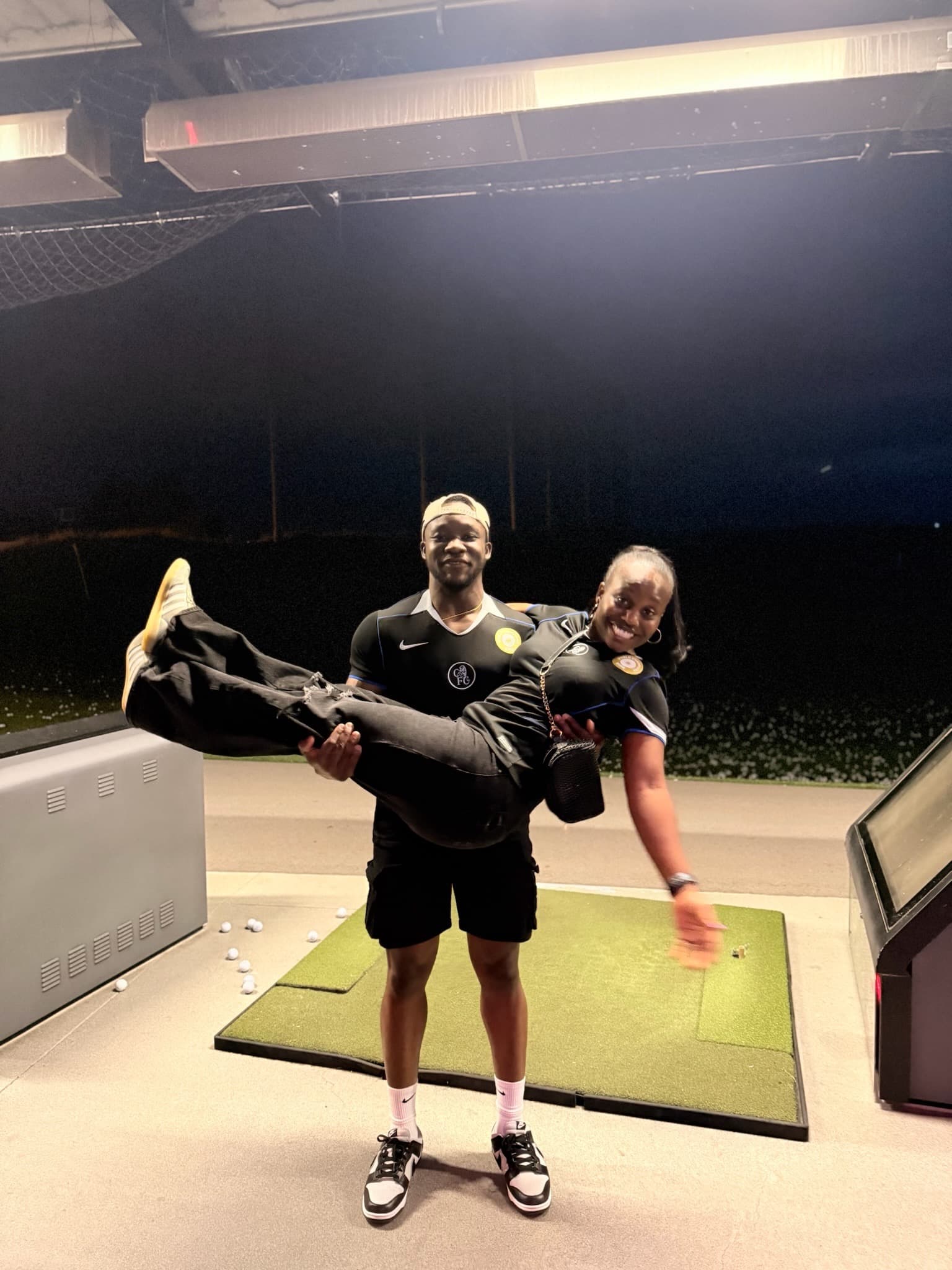 Juwon and Femi enjoying an adventure together