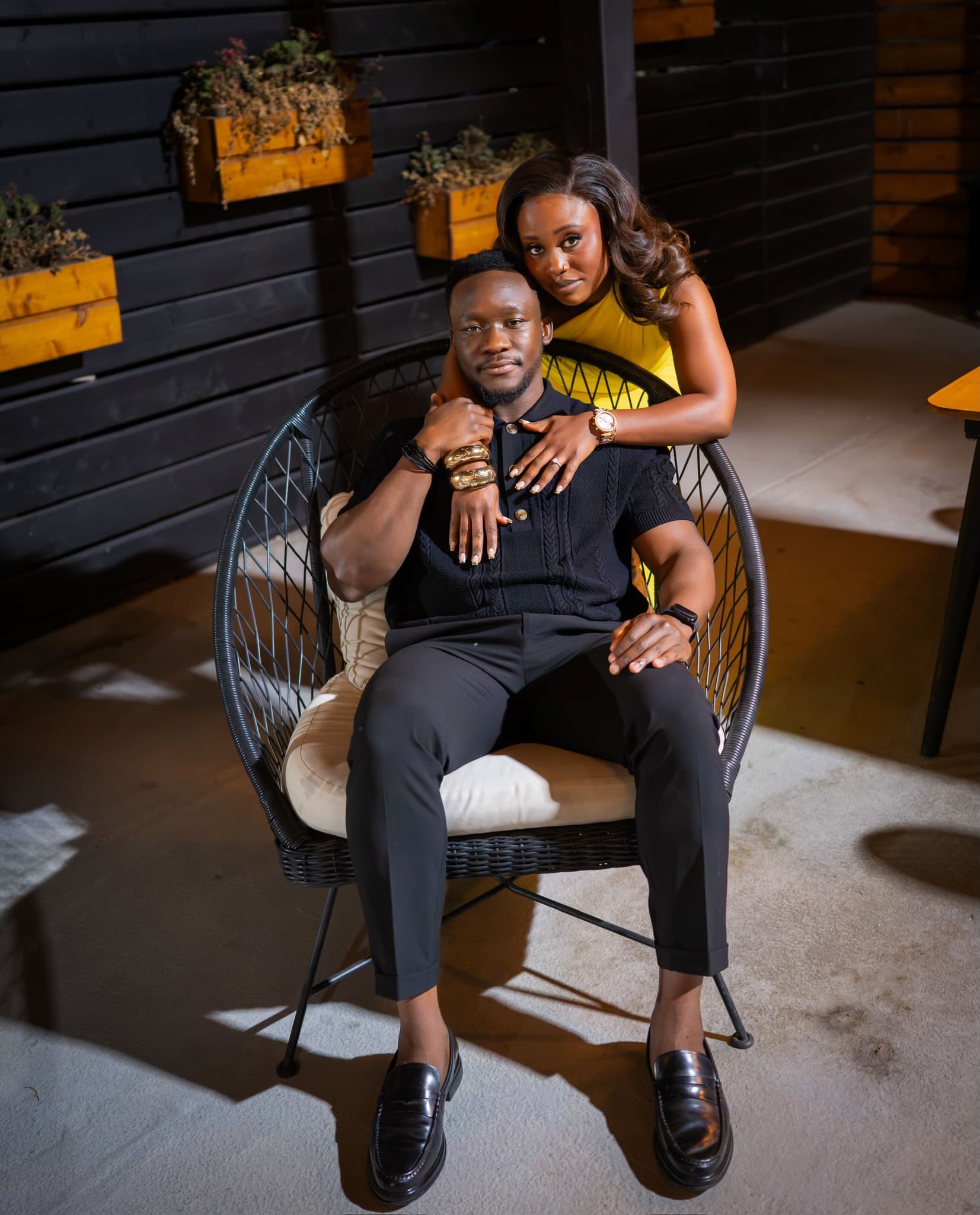 Juwon and Femi sharing a favourite moment together